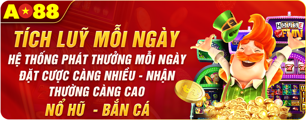 AO88 thưởng tích luỹ mỗi ngày